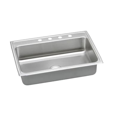 Elkay Lustertone Stainless Steel 31 X 22 X 5 Single Bowl Top Mount Ada Sink LRADQ3122505